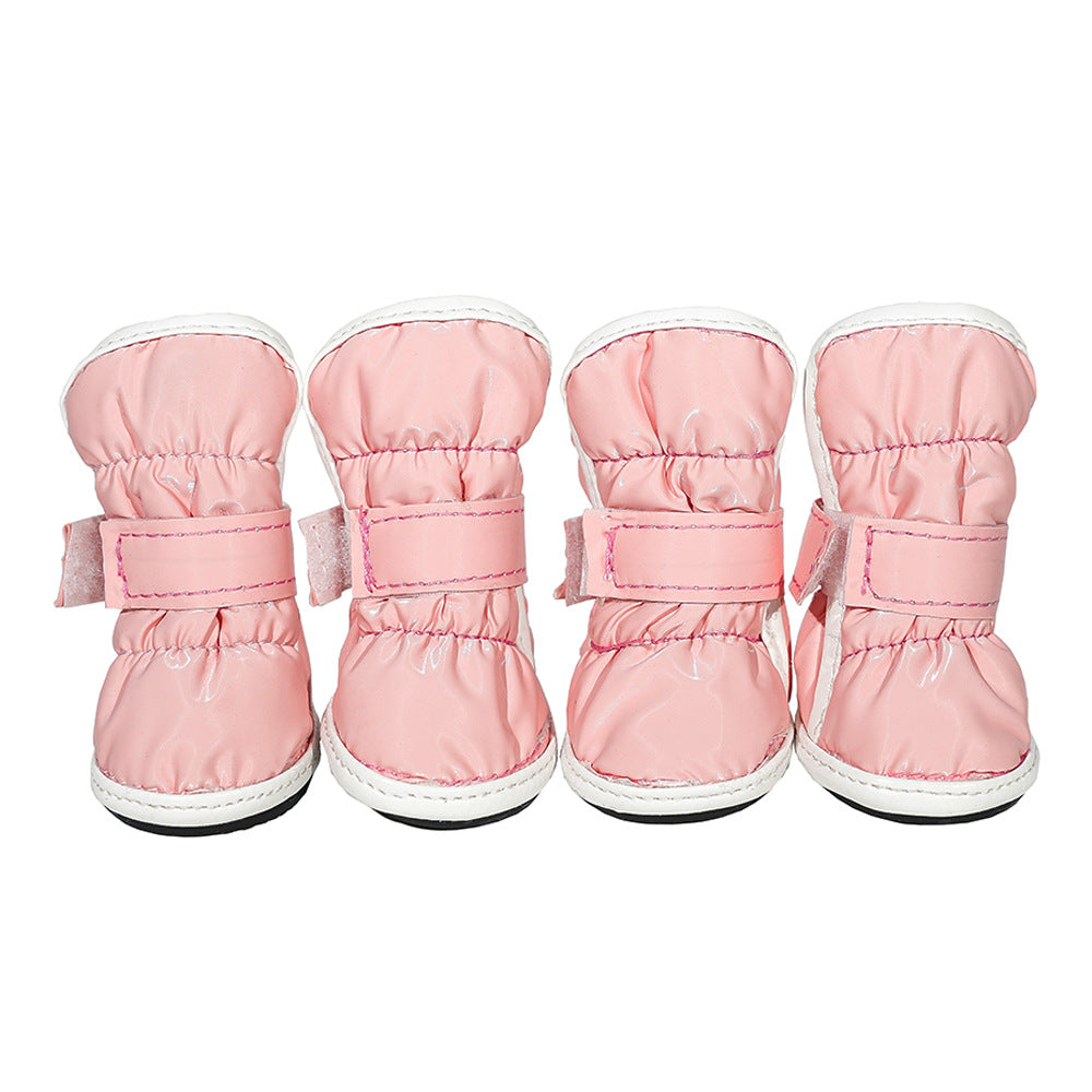 Winter Pet Dog Shoes Teddy Bichon Schnauzer Small Dog Dog Snow Boots Waterproof And Antifreeze Foot Cover