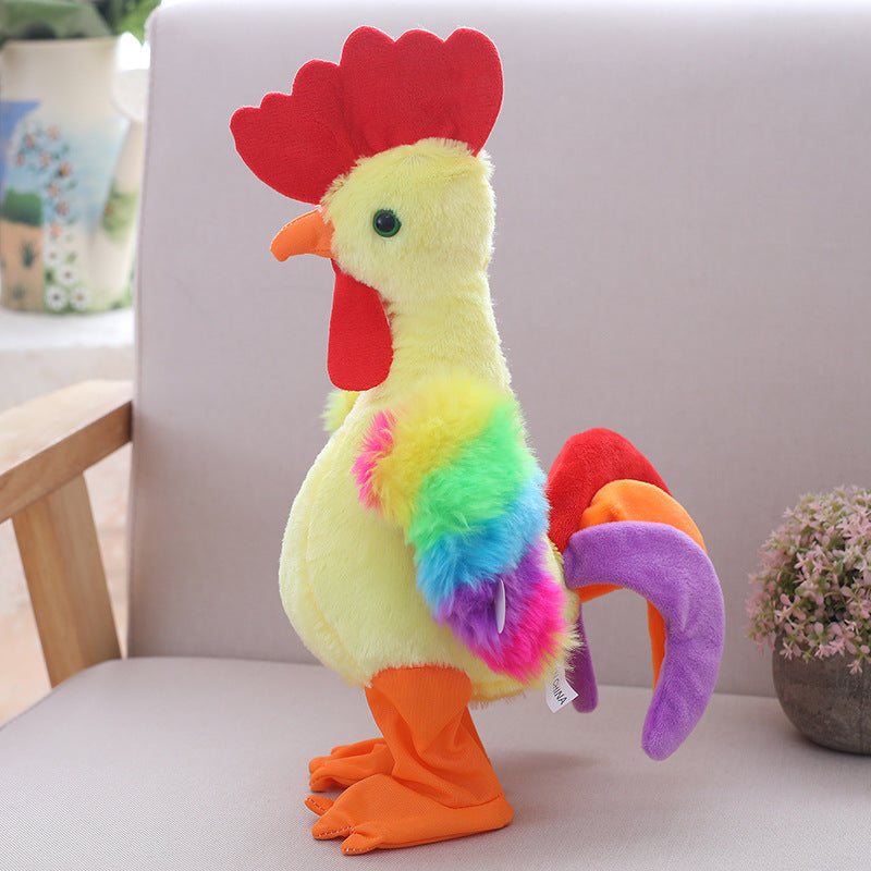 Desperate screaming chicken will sing electric plush gift