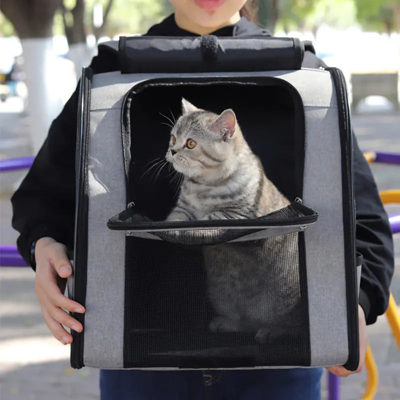 Breathable Cat Backpack for Travel and Pets