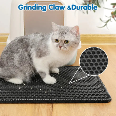 Double Rice Grain Cat Litter Mat