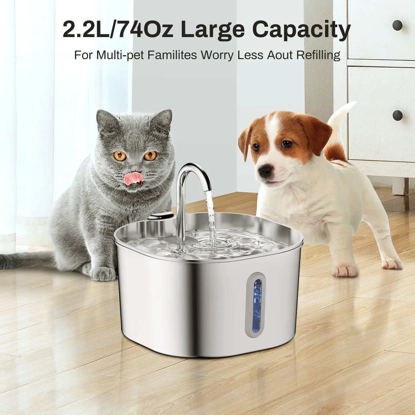 Smart Stainless Steel Pet Water Dispenser