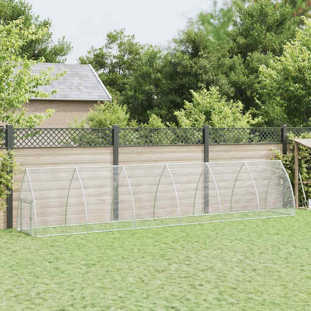 Chicken Cage Silver 100x Galvanized Chicken Cage Silver