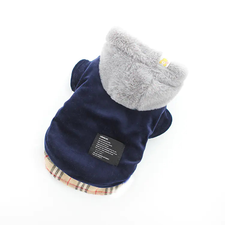 Velvet Cotton Pet Clothes for Dogs and Cats
