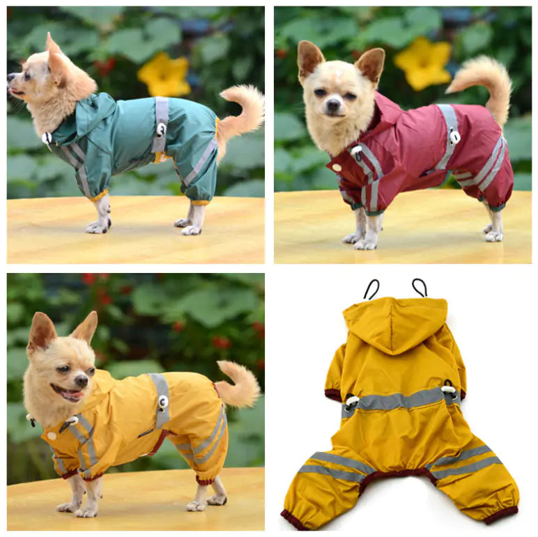 Reflective PVC Raincoat for Dogs - Pet Apparel