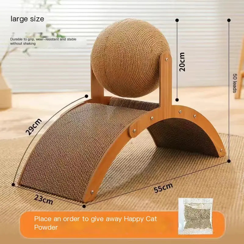 CatBall™ Scratching Post - Durable Vertical Cat Toy (One Piece)