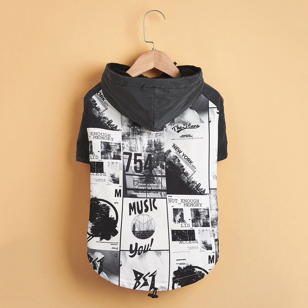 Dog Poker Jacket Reflective Raincoat Pet Cotton