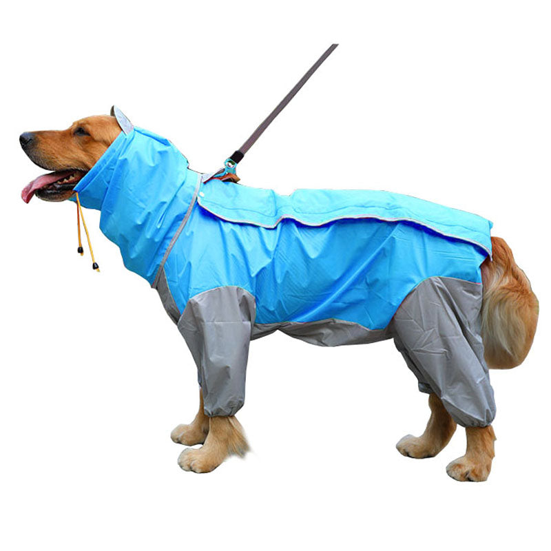All-inclusive four-legged one-piece pet raincoat
