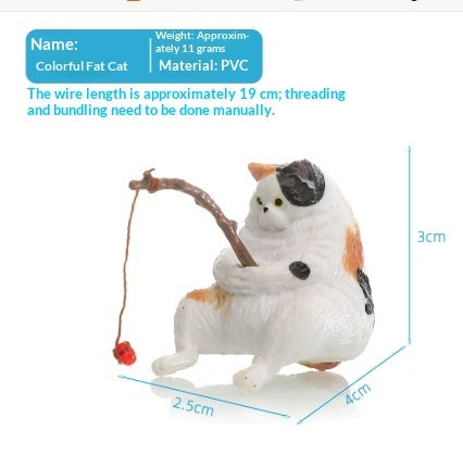 Cat Fishing Fish Tank Decoration