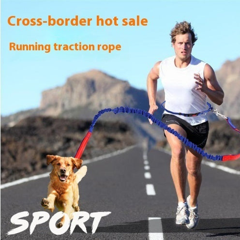 Fast selling new factory fitness belt, nylon dog rope sports pet products, dog running reflex traction rope