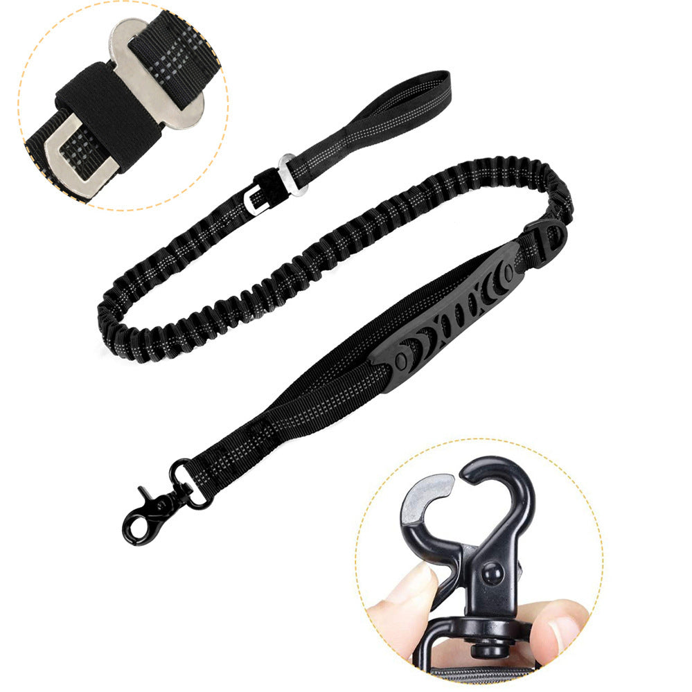 Dog Leash, Dog Leash For Large Dogs, Multifunctional Dog Leashes For Medium Dogs, Adjustable Dog Leash With Car Seatbelt, 4-6 FT Strong Bungee