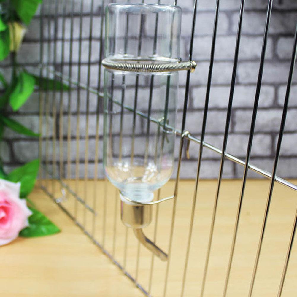 Pet Rabbit Puppy Dog Cat Stainless Water Dispenser Hang Bott