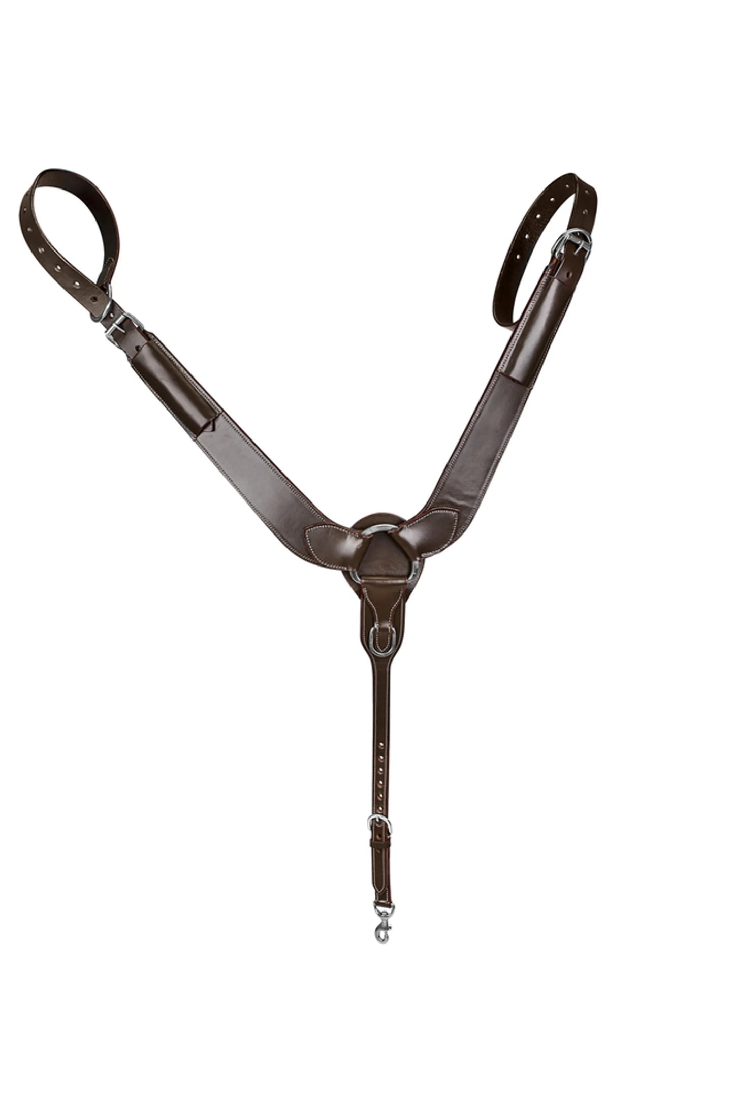 TuffRider Western Pulling Breast Collar  - Dark Brown - Horse