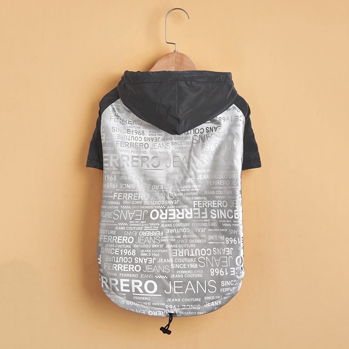 Dog Poker Jacket Reflective Raincoat Pet Cotton