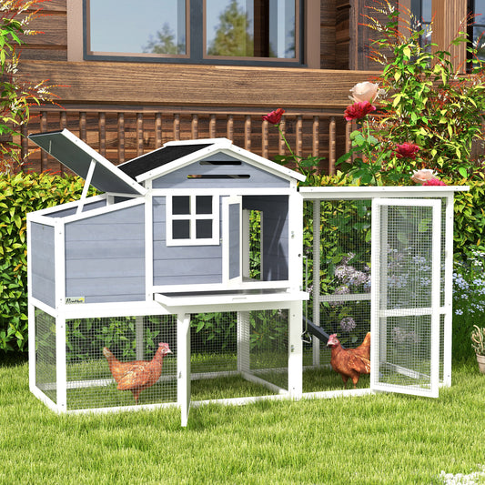 76" Chicken Coop with Safe and Healthy Non-Polluting Materials