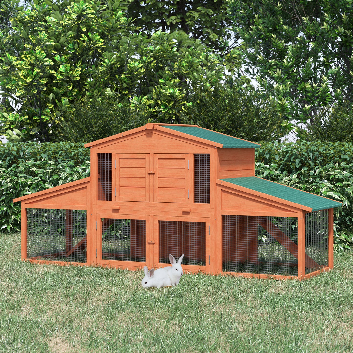 L Outdoor Rabbit Hutch