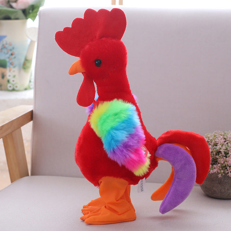 Desperate screaming chicken will sing electric plush gift