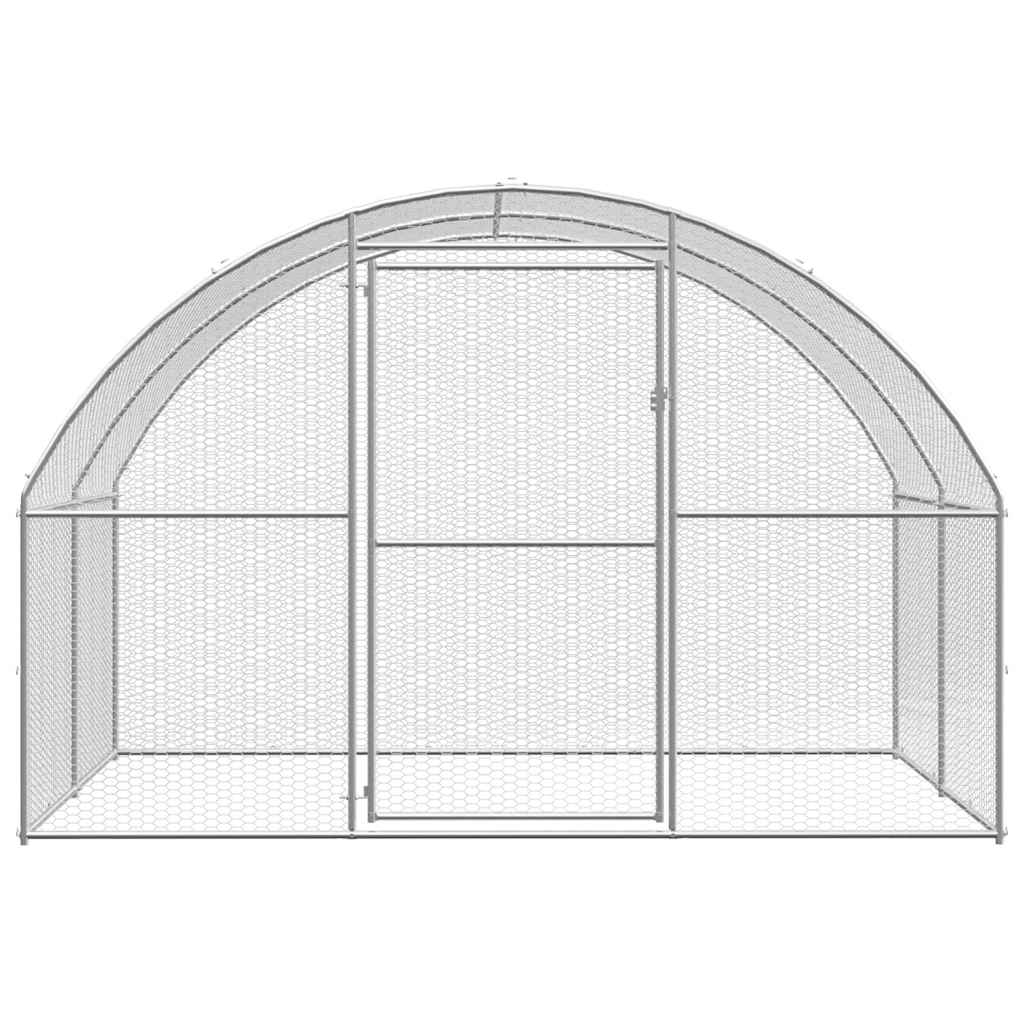 Outdoor Chicken Coop 3x2x2 m Galvanized