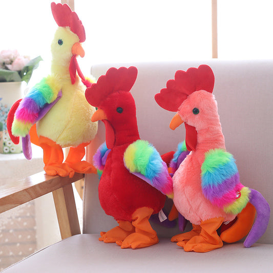 Desperate screaming chicken will sing electric plush gift