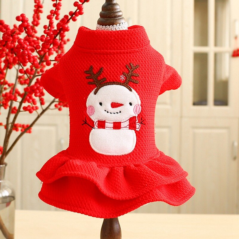 Christmas dog autumn and winter clothes