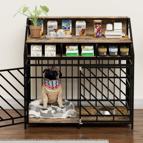 Bamboo Elevated Dog Crate