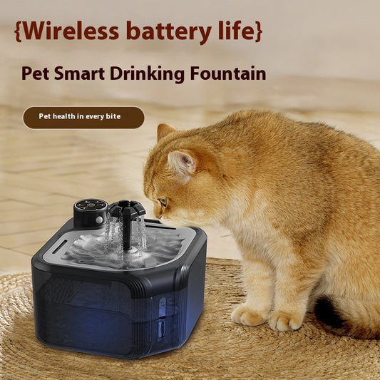 Stainless Steel Pet Water Dispenser Wireless Induction Automatic Water Outlet