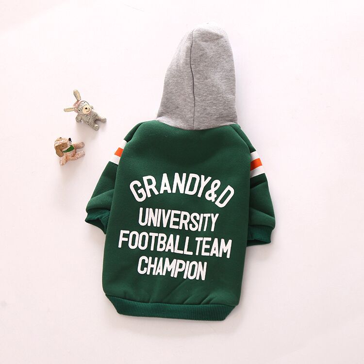 Pullover Letter Hooded Jacket Dog Clothes