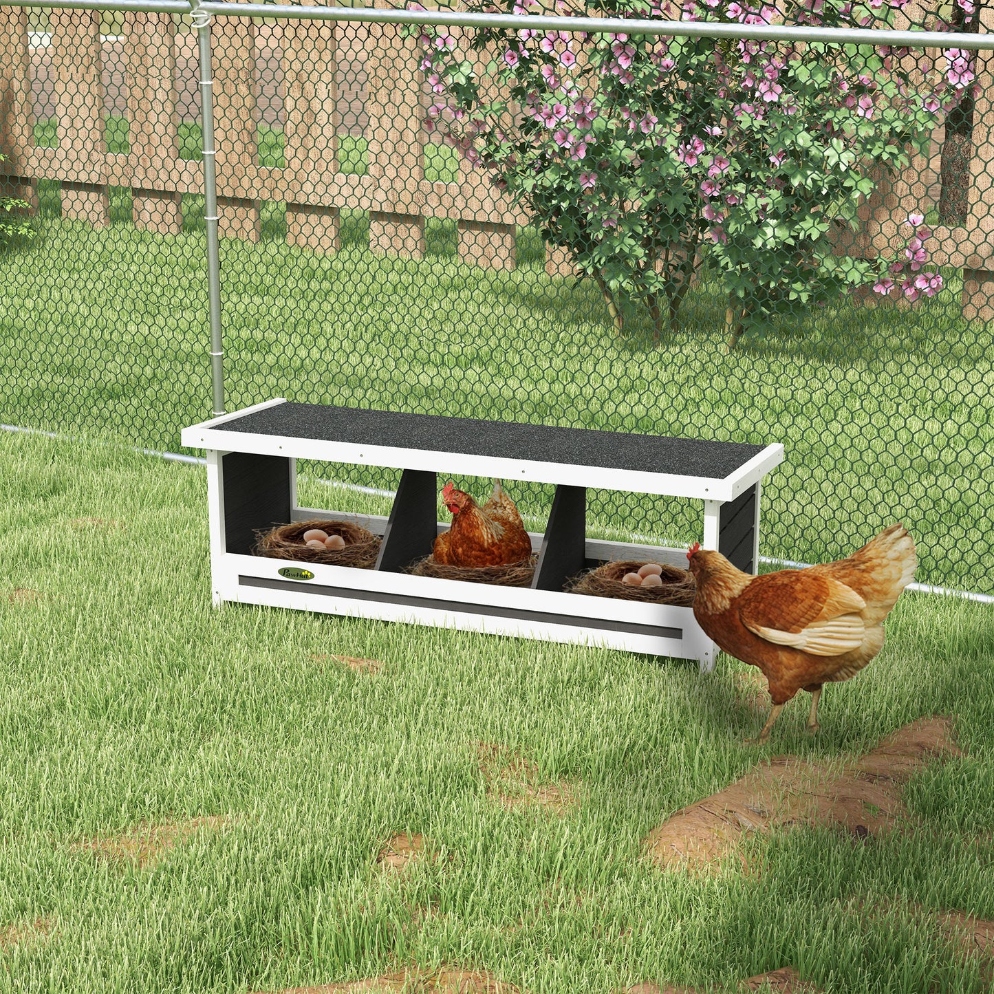 Nesting Boxes Chicken Coop Accessories for Up to 3 Chickens