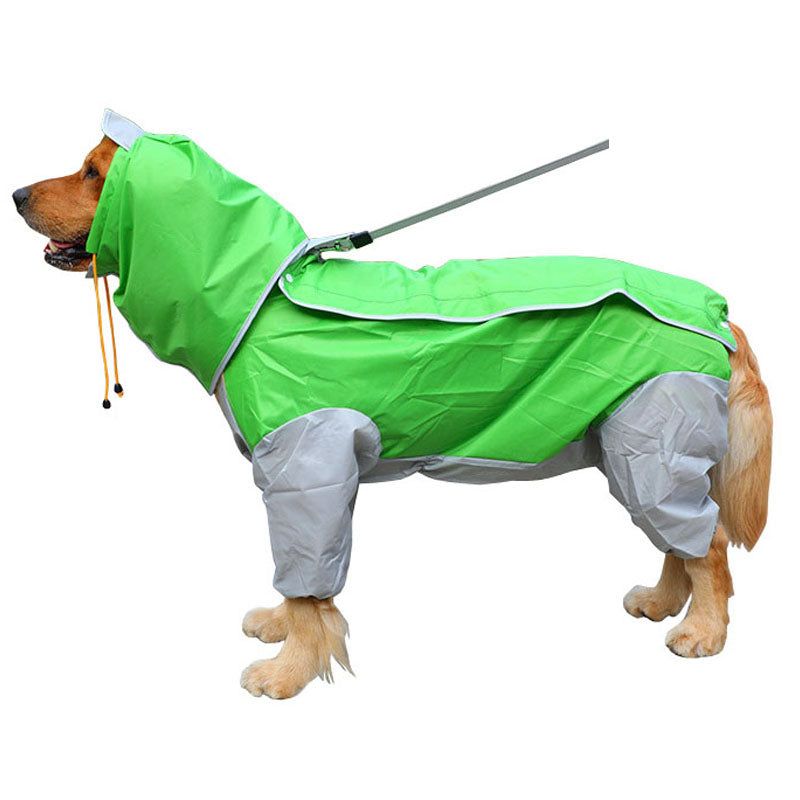 All-inclusive four-legged one-piece pet raincoat