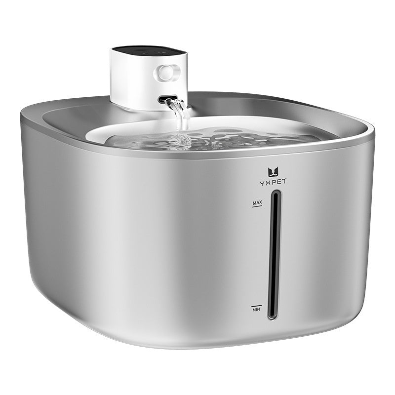 All Stainless Steel Cat Smart Wireless Rechargeable Pet Drinking Bowl Automatic Loop