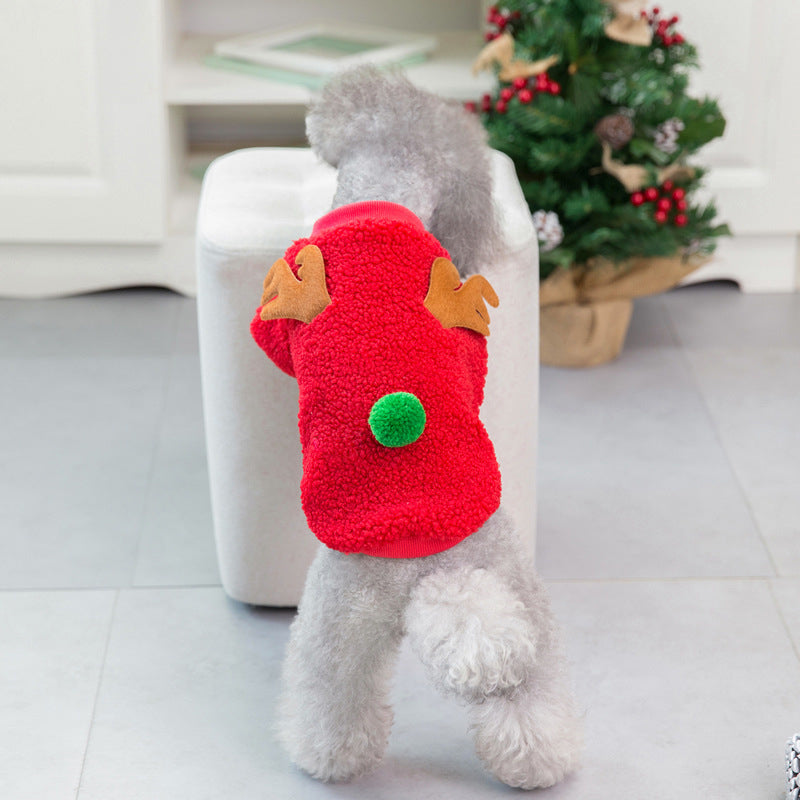 Autumn And Winter Small Medium-sized Christmas Pet Clothing