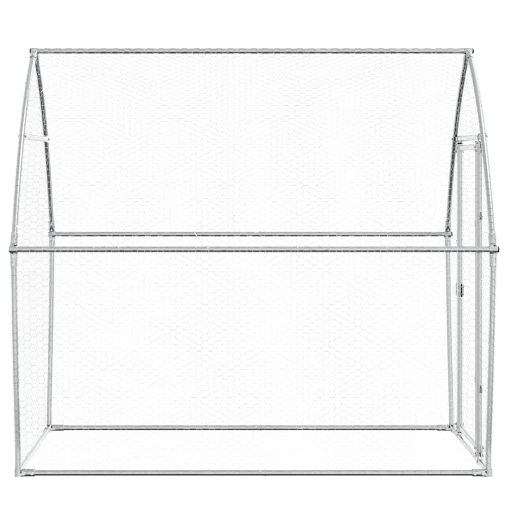 Chicken Cage Silver 200x Galvanized   Chicken Cage Silver