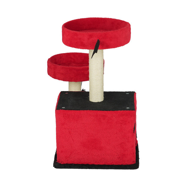 Halloween Cat Climbing Frame Gothic Cat Tree, Cat Tower With Spacious Cat Condo, 2 Padded Perches, Spider Toy, Scratching Posts, Scratching Ladder