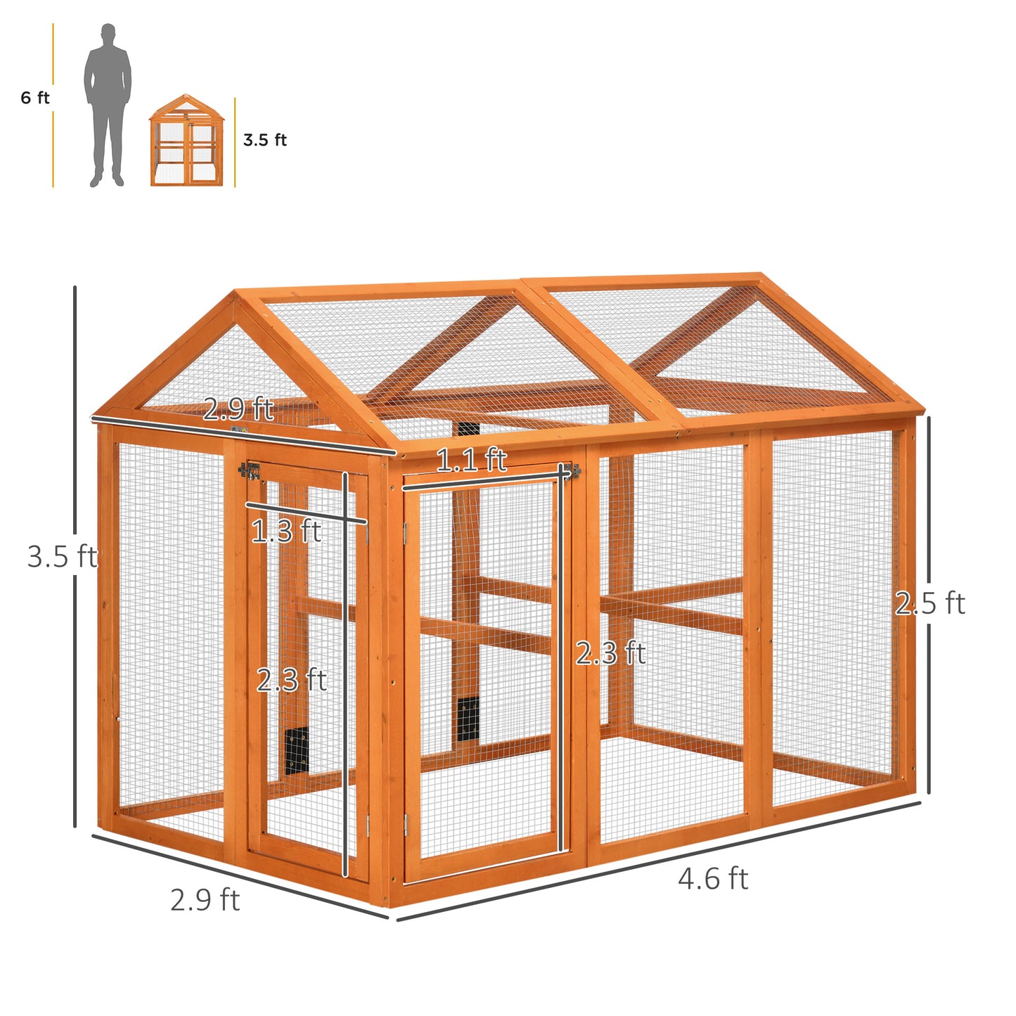 55" Chicken Coop Add-on Expansion
