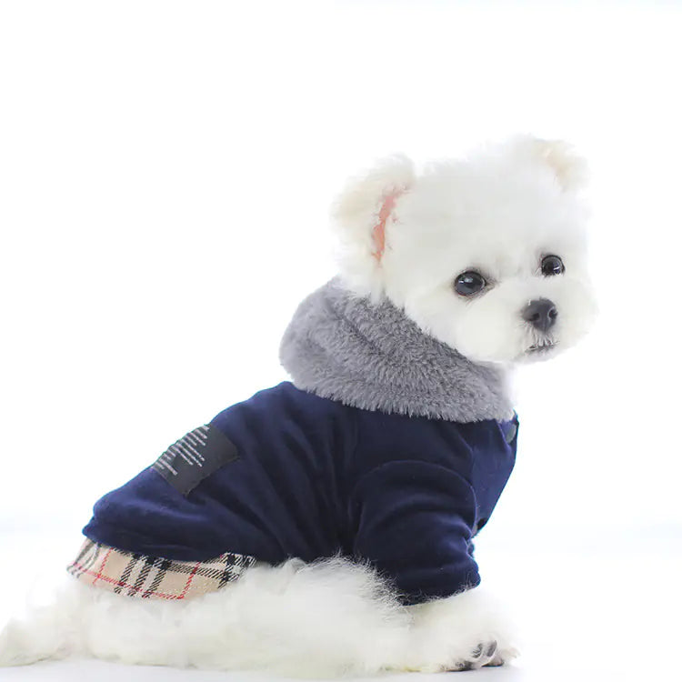 Velvet Cotton Pet Clothes for Dogs and Cats