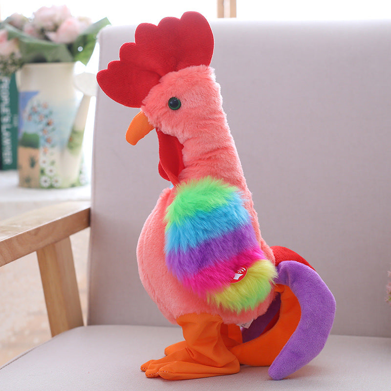 Desperate screaming chicken will sing electric plush gift