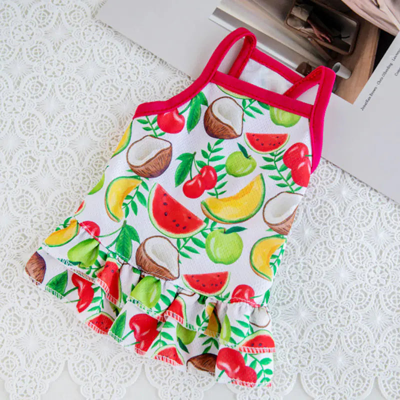 Summer Fruit Dog Sling Clothes for Comfortable Wear