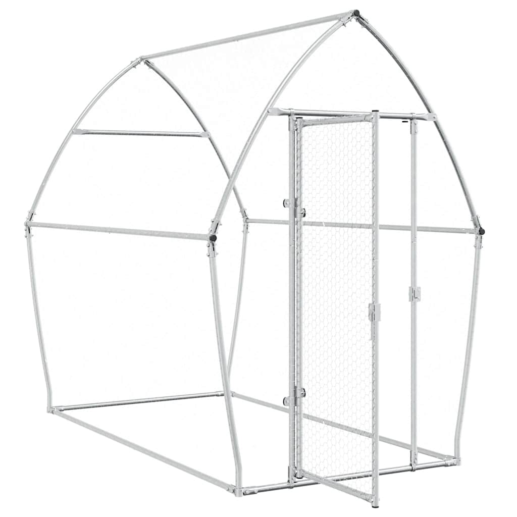 Chicken Cage Silver 200x Galvanized   Chicken Cage Silver