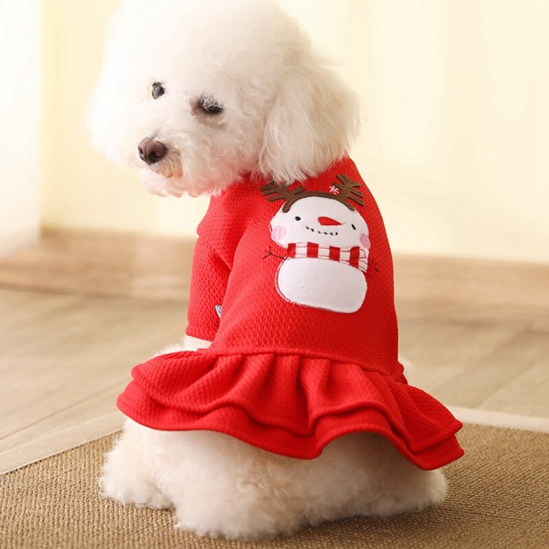 Christmas dog autumn and winter clothes