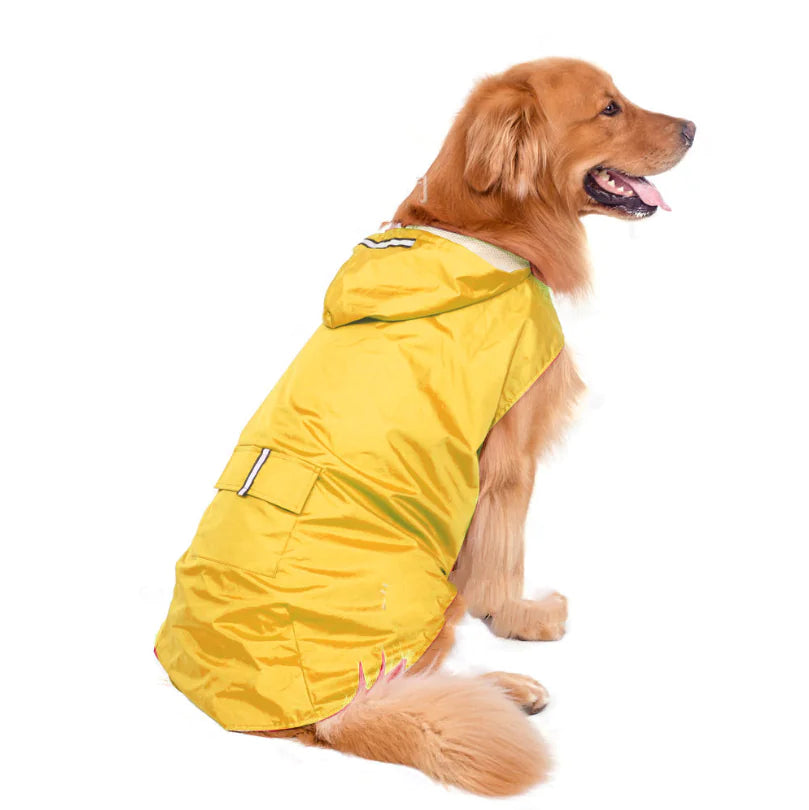 Reflective Waterproof Raincoat for Big Dogs