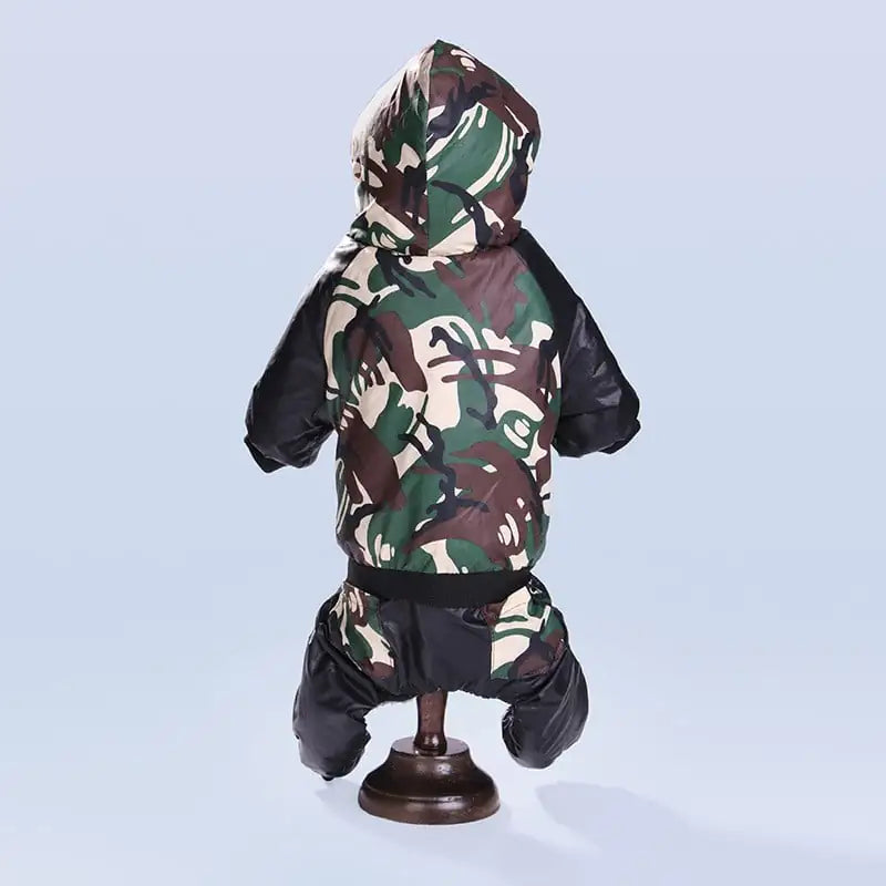 Camouflage Hooded Pet Clothing for Autumn & Winter