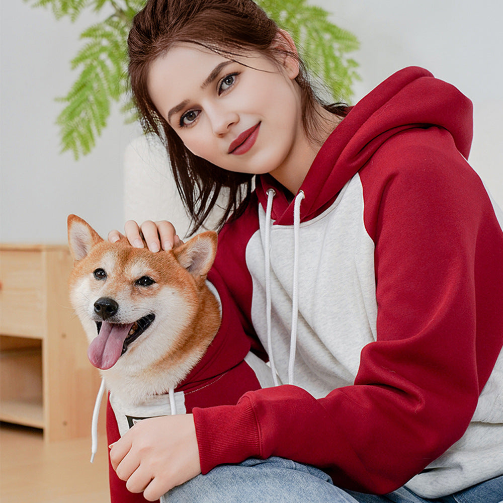 Pet Autumn And Winter Letter Printing Dog Brushed Hoody