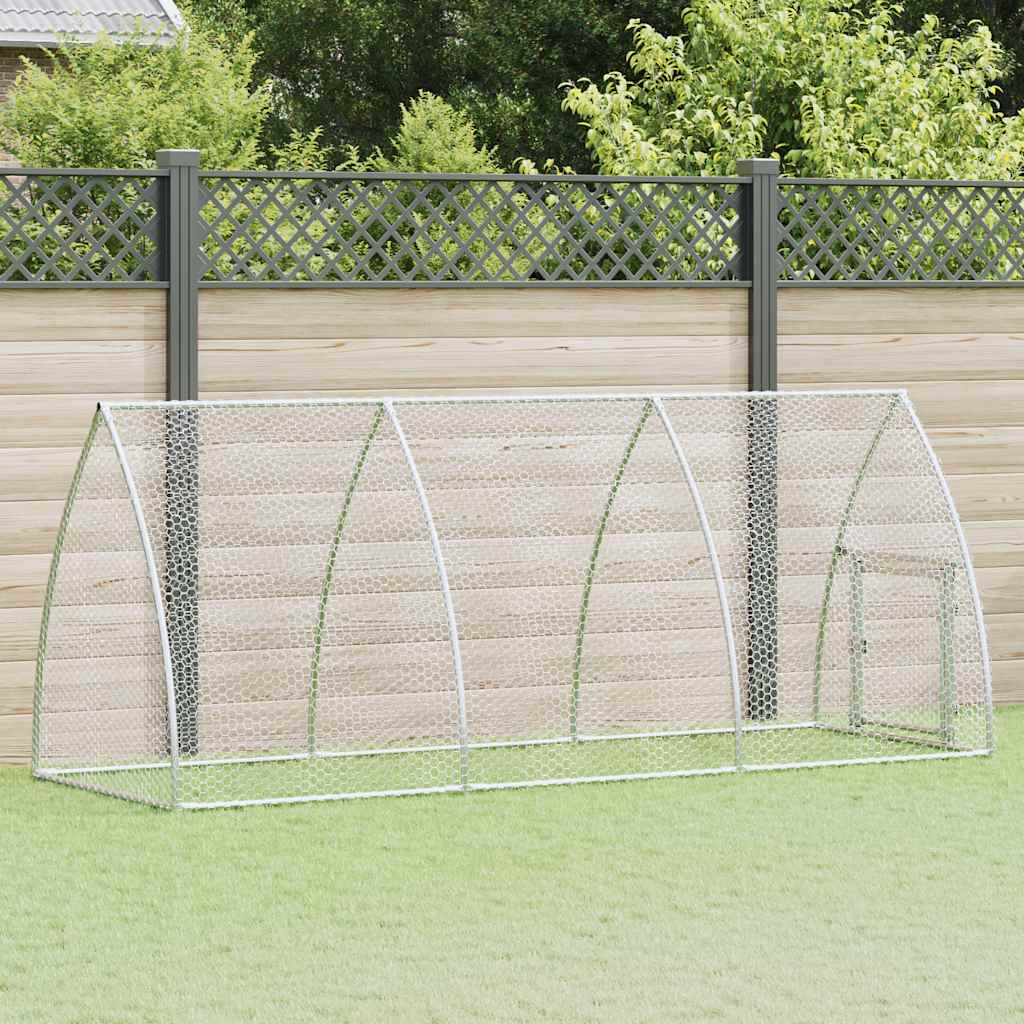Chicken Cage Silver 100x Galvanized   Chicken Cage Silver