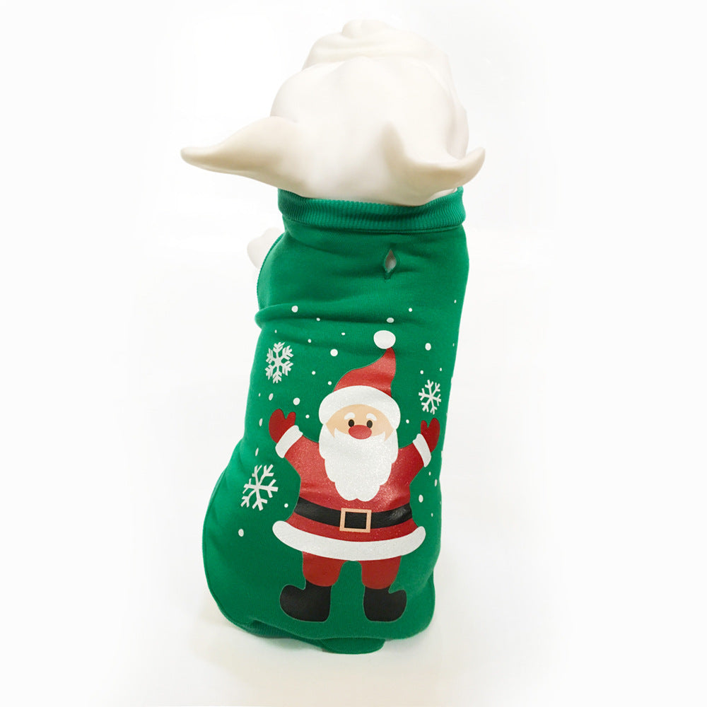 Simple Autumn And Winter Christmas Pet Dog Clothes