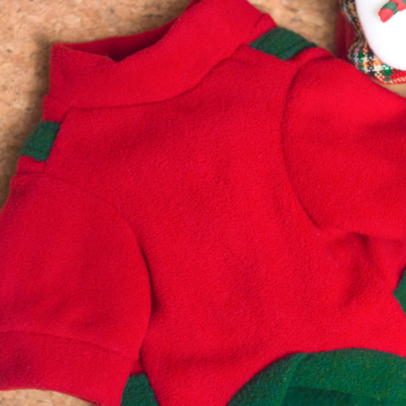 Pet Clothes Christmas Plus Velvet Sweater For Small And Medium-sized Dogs In Winter