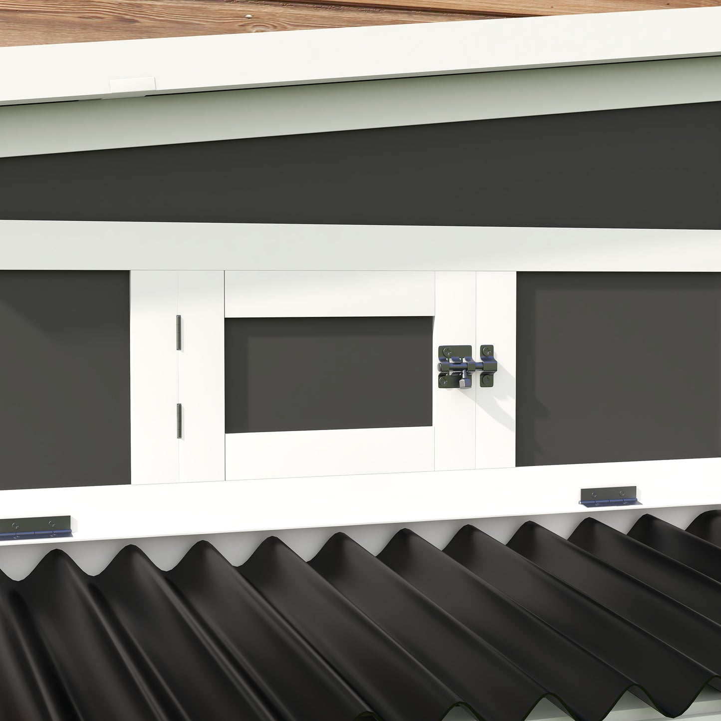 Chicken Coop with Nesting Box for 6 Chickens