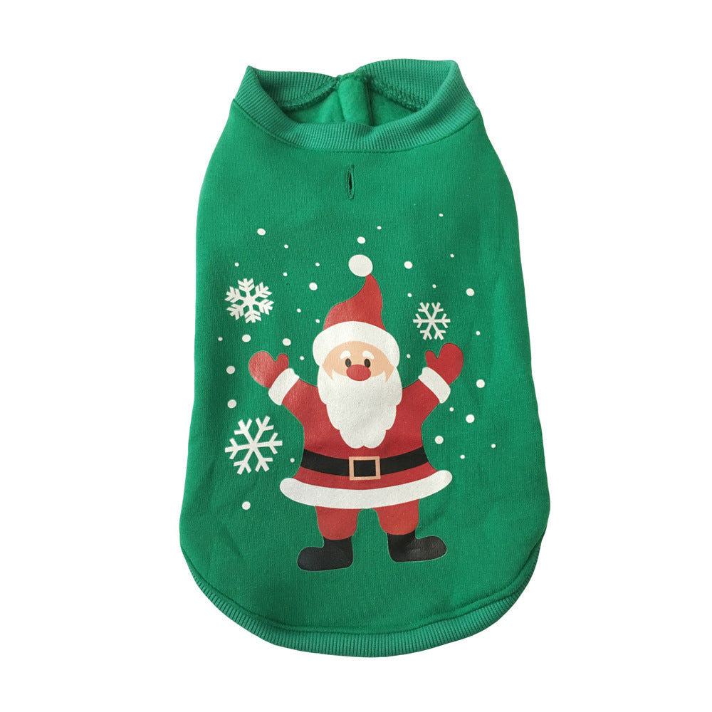 Simple Autumn And Winter Christmas Pet Dog Clothes