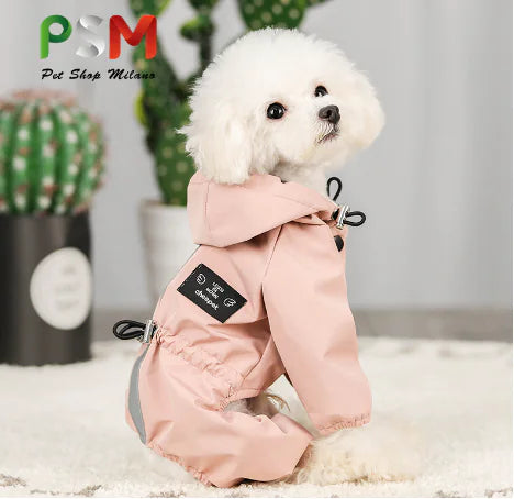 Reflective Pet Raincoat for Night Walks