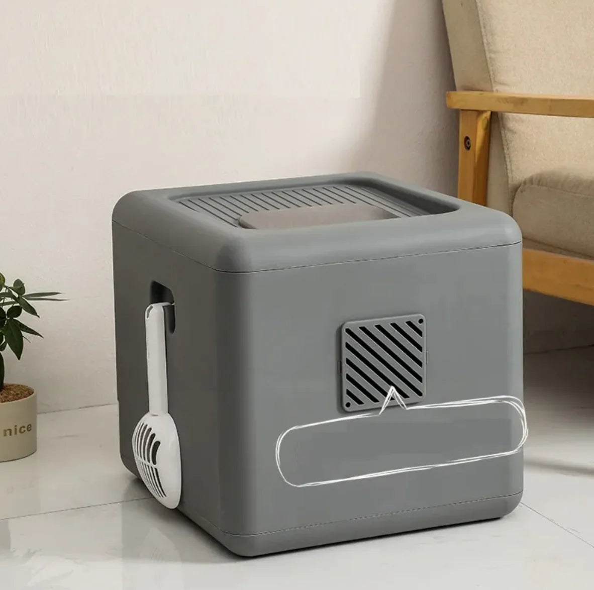 Extra Large Enclosed Cat Litter