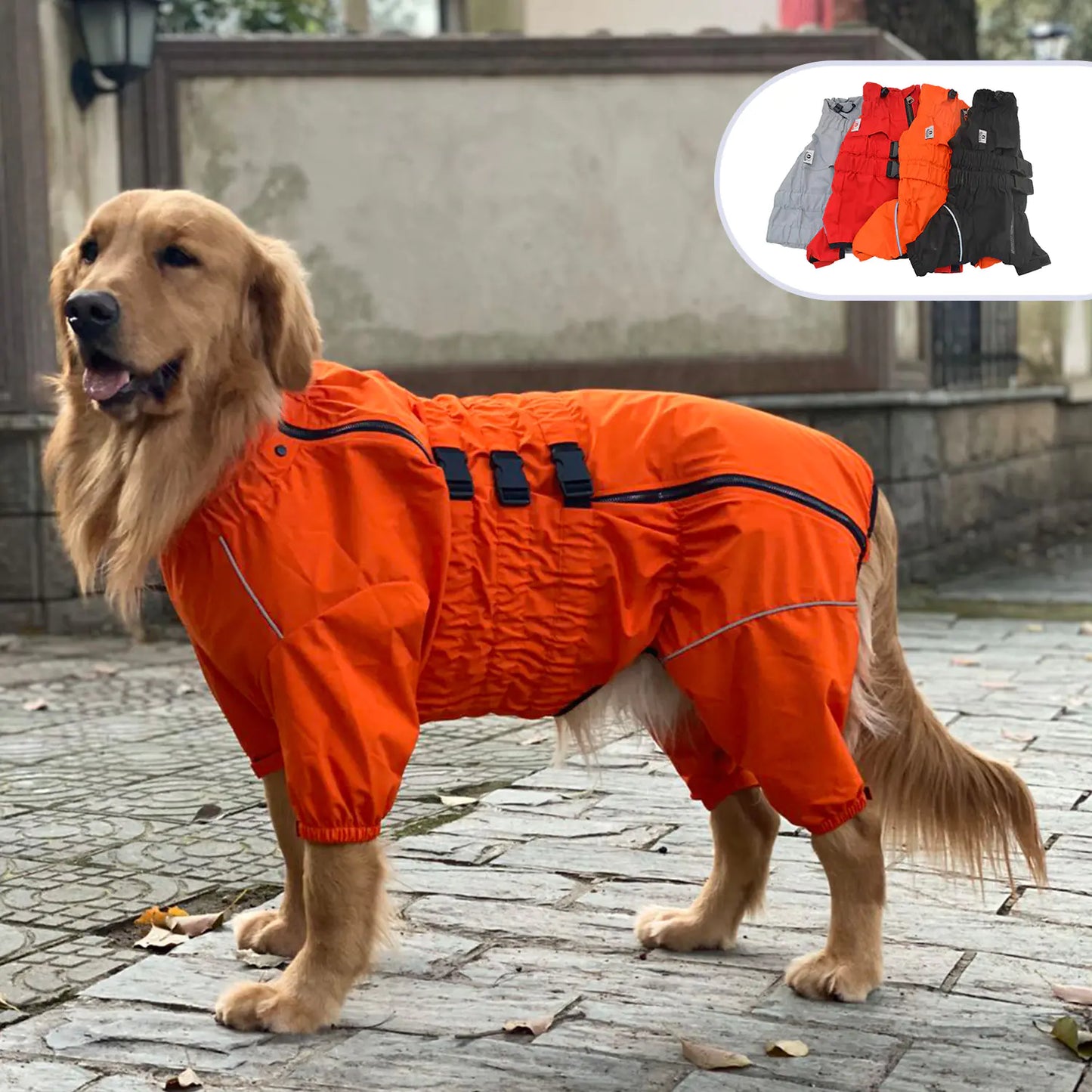 Outdoor Four-Legged Dog Raincoat Pet Apparel