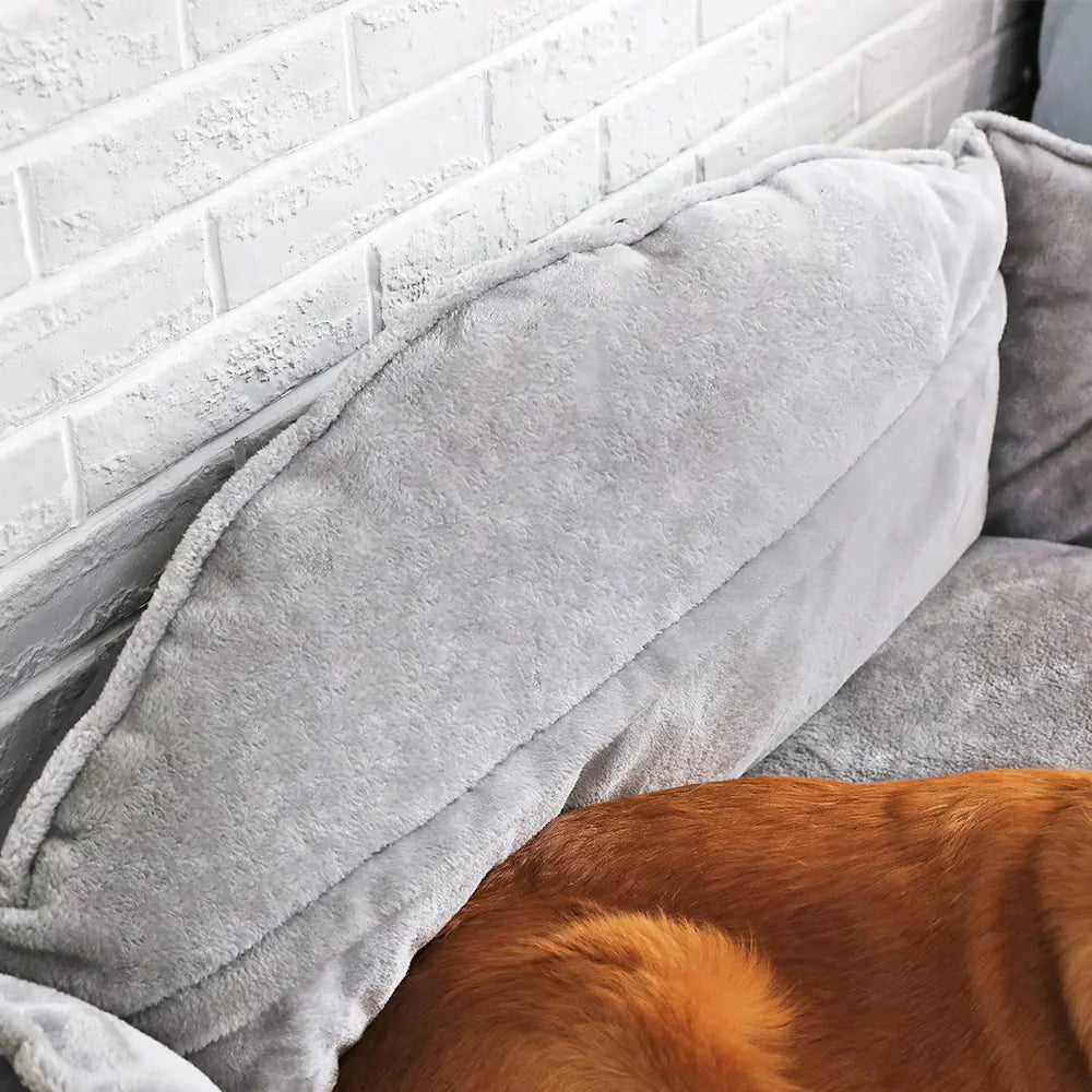 Waterproof High-Back Pet Bed for Dogs and Puppies